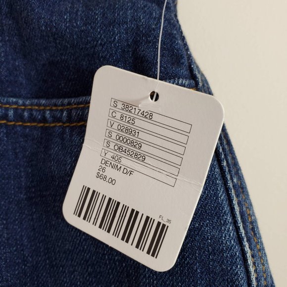 Free People Jean Shorts Logan Denim Distressed Boho Festival NWT Size 26 - Picture 4 of 7